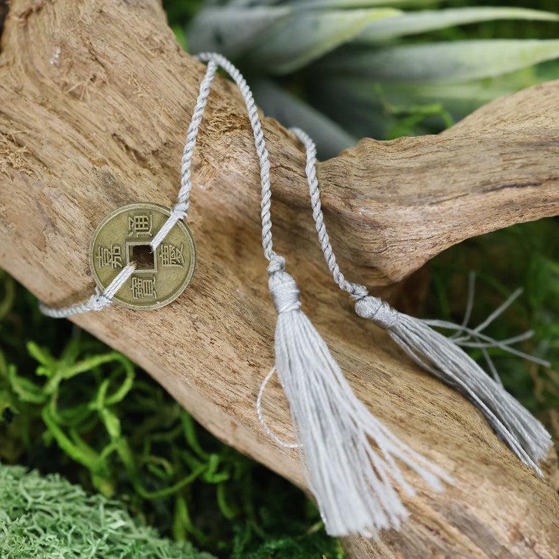 Adjustable Feng Shui Coin Tassel Bracelets || Abundance-Nature's Treasures