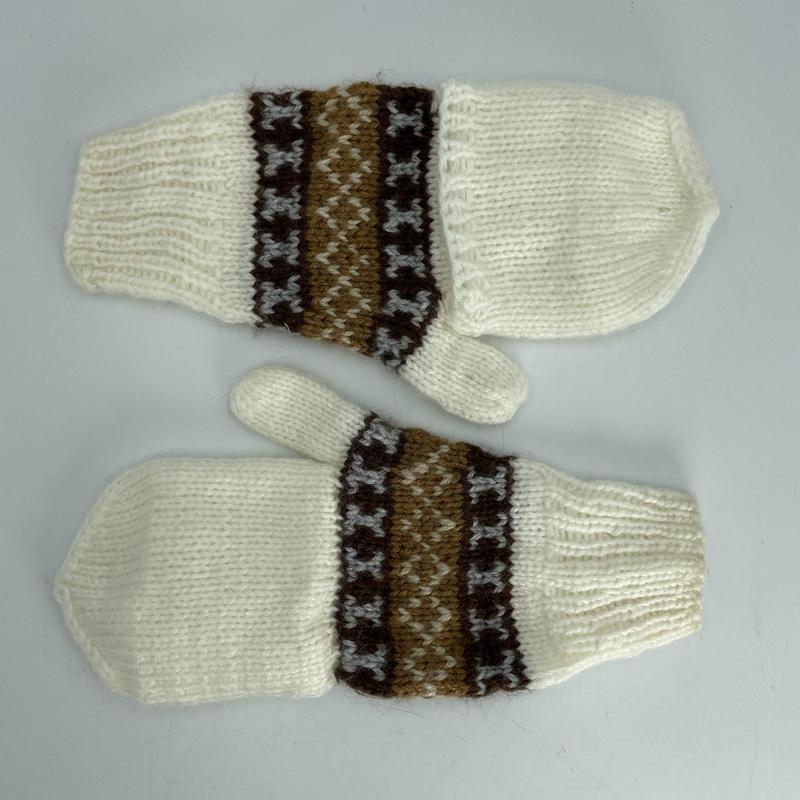 Alpaca Handwoven Adjustable Mitten Gloves-Nature's Treasures