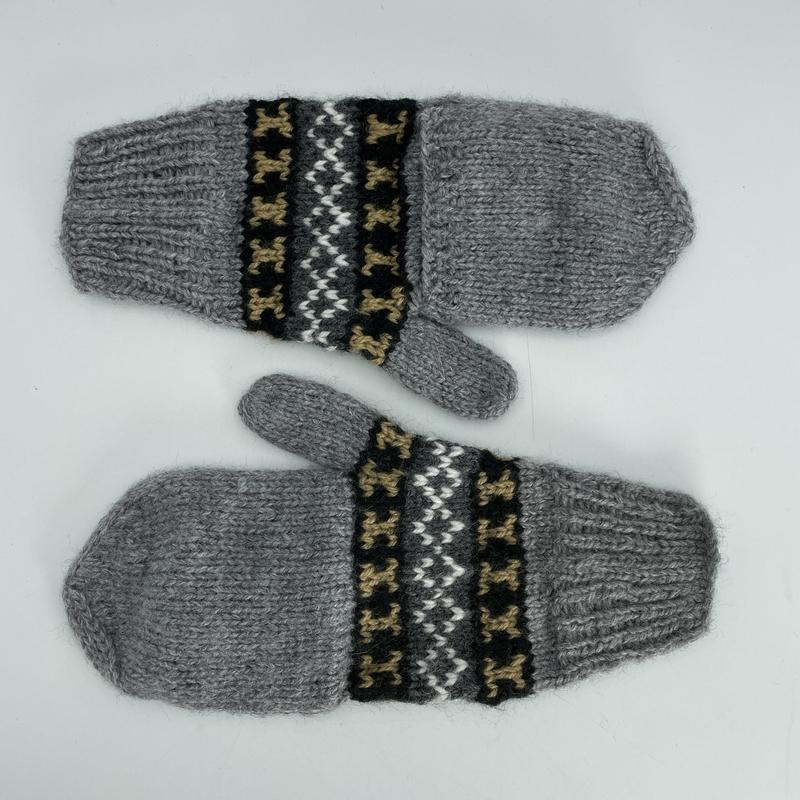 Alpaca Handwoven Adjustable Mitten Gloves-Nature's Treasures