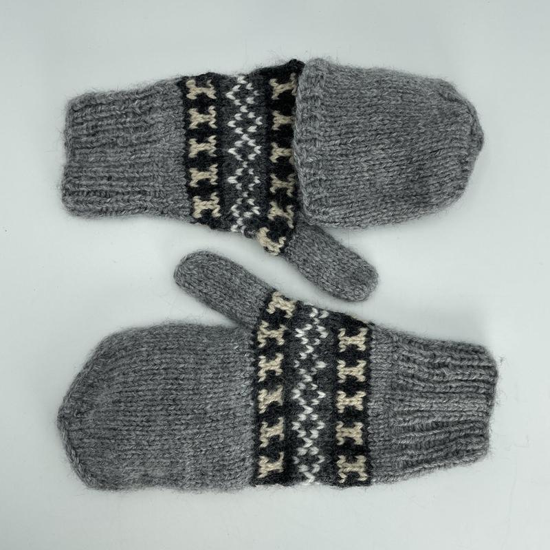 Alpaca Handwoven Adjustable Mitten Gloves-Nature's Treasures