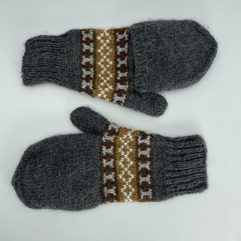 Alpaca Handwoven Adjustable Mitten Gloves-Nature's Treasures