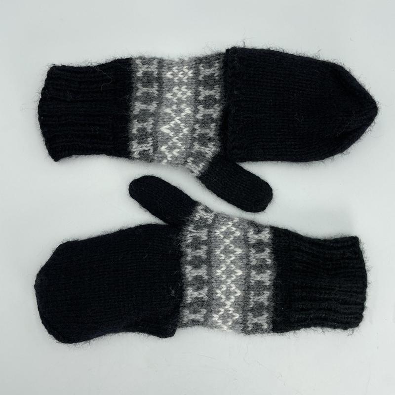 Alpaca Handwoven Adjustable Mitten Gloves-Nature's Treasures