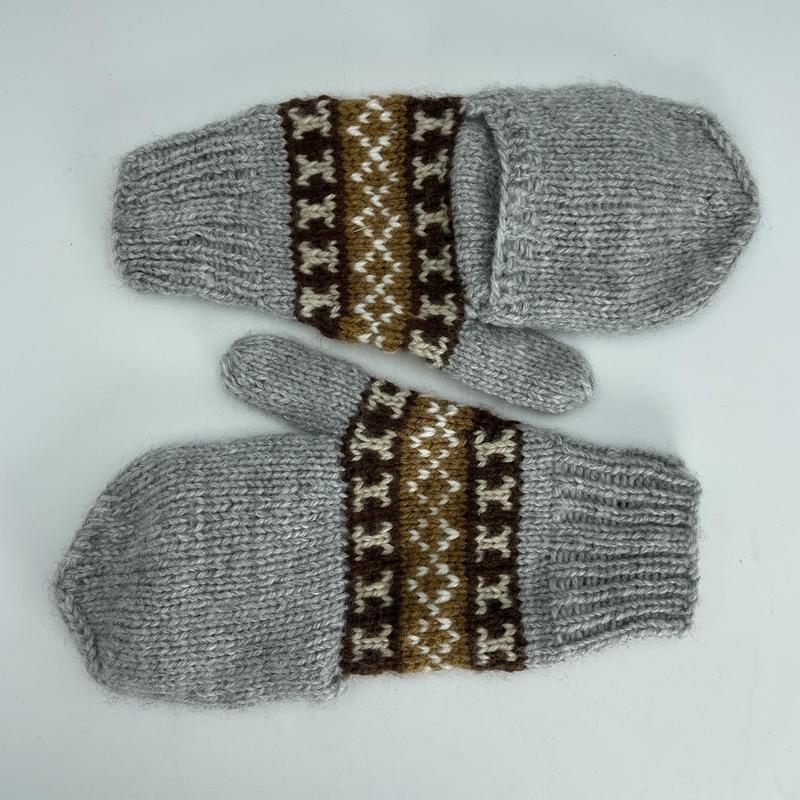 Alpaca Handwoven Adjustable Mitten Gloves-Nature's Treasures