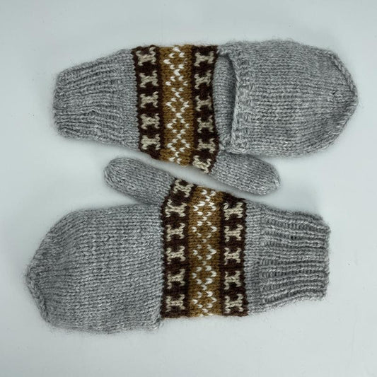 Alpaca Handwoven Adjustable Mitten Gloves-Nature's Treasures