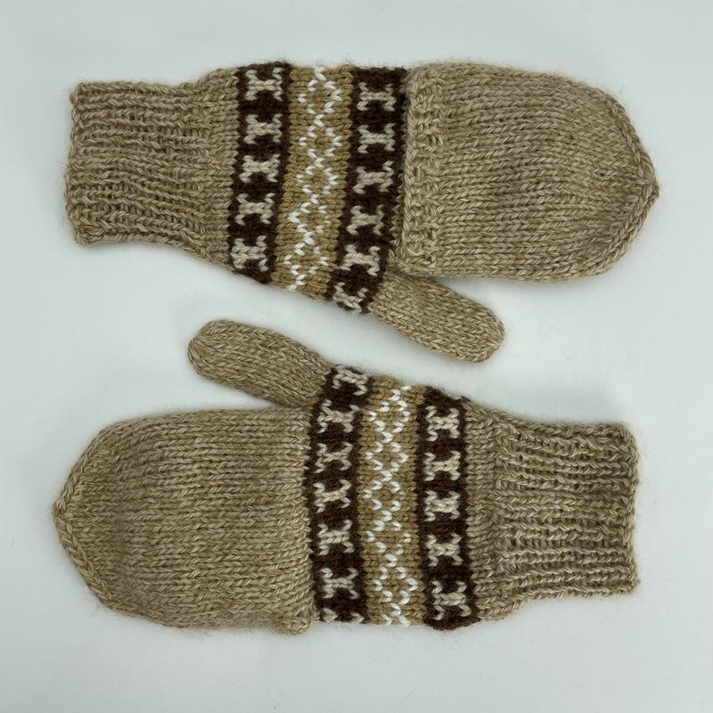 Alpaca Handwoven Adjustable Mitten Gloves-Nature's Treasures