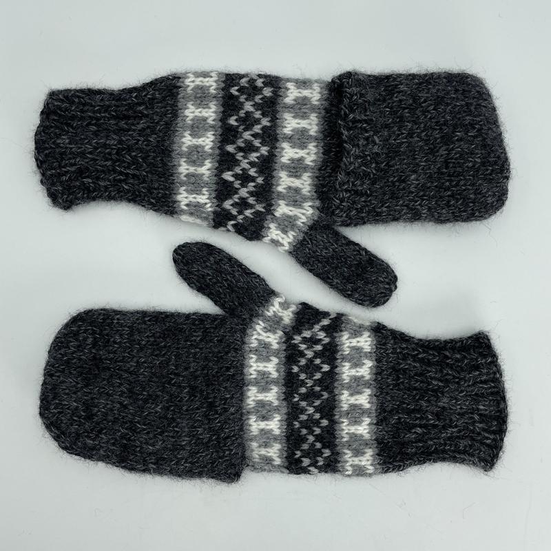 Alpaca Handwoven Adjustable Mitten Gloves-Nature's Treasures