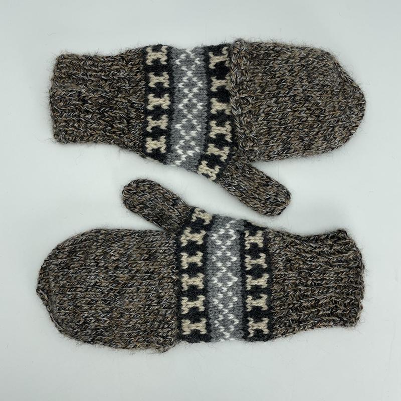 Alpaca Handwoven Adjustable Mitten Gloves-Nature's Treasures