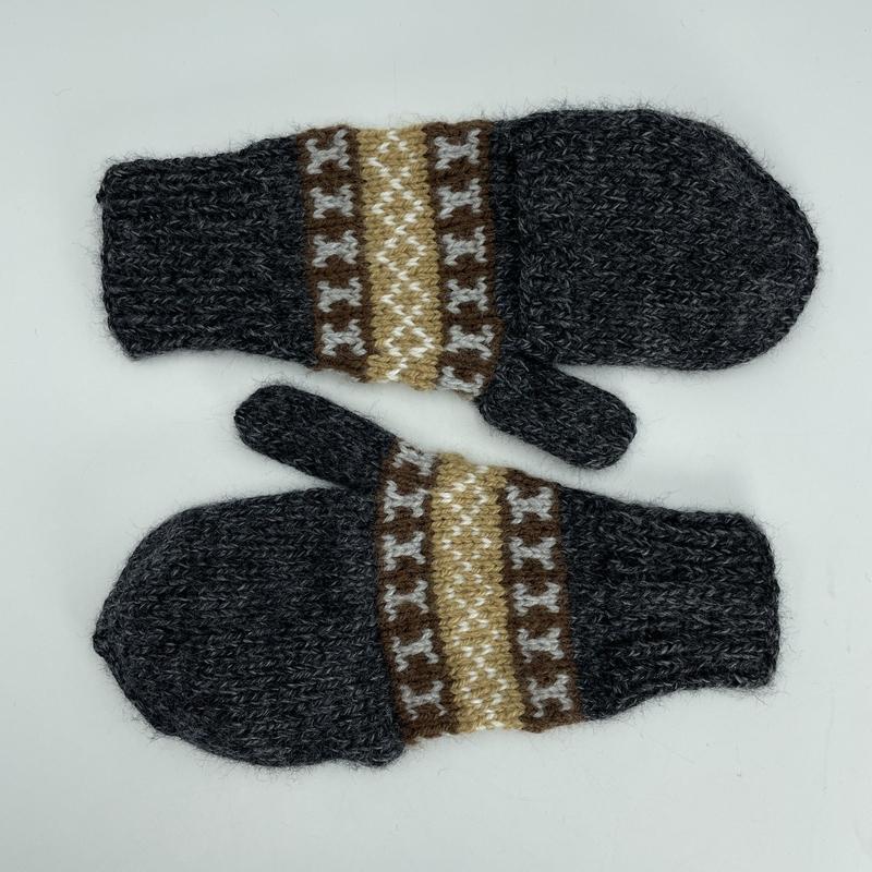 Alpaca Handwoven Adjustable Mitten Gloves-Nature's Treasures