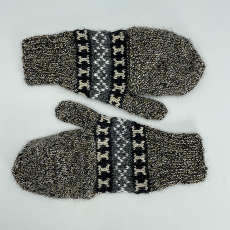 Alpaca Handwoven Adjustable Mitten Gloves-Nature's Treasures