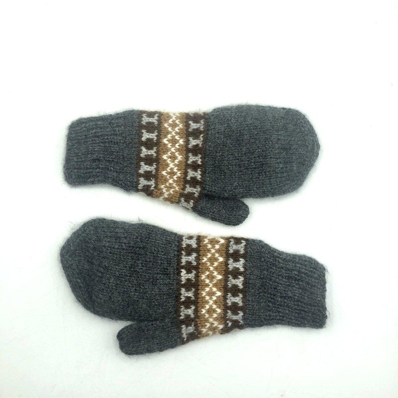 Alpaca Handwoven Adjustable Mitten Gloves-Nature's Treasures