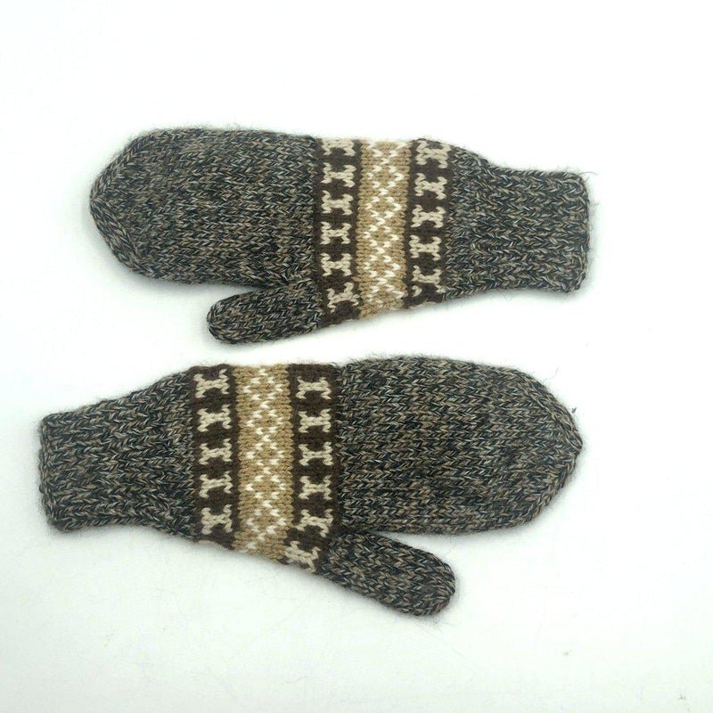 Alpaca Handwoven Adjustable Mitten Gloves-Nature's Treasures