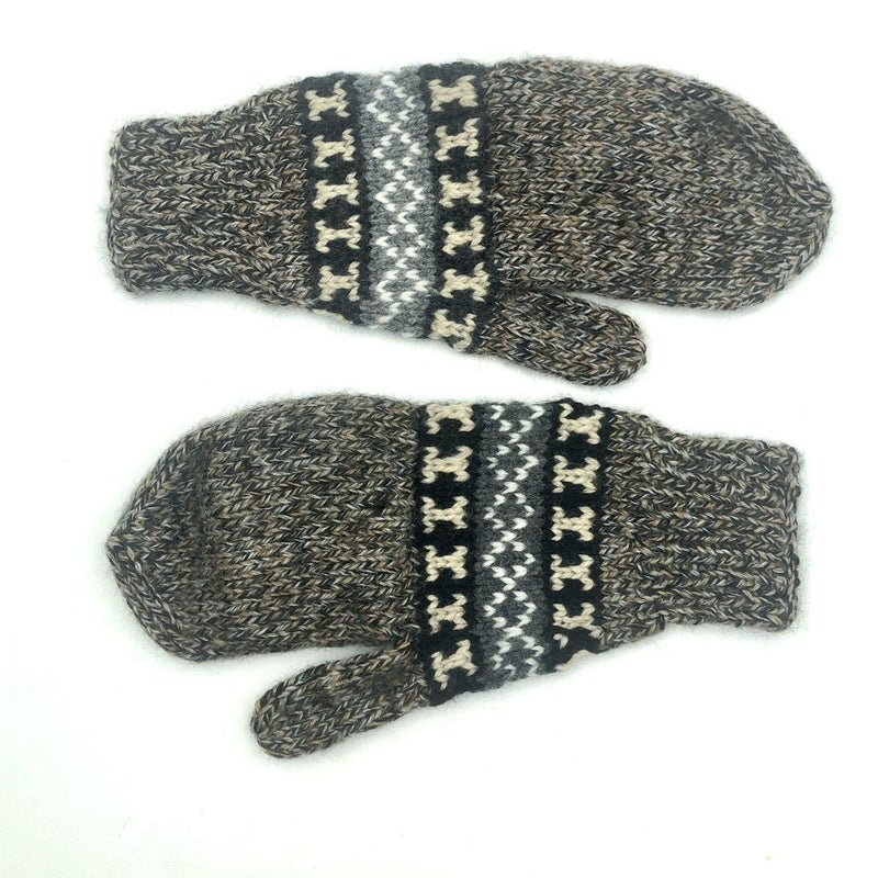 Alpaca Handwoven Adjustable Mitten Gloves-Nature's Treasures