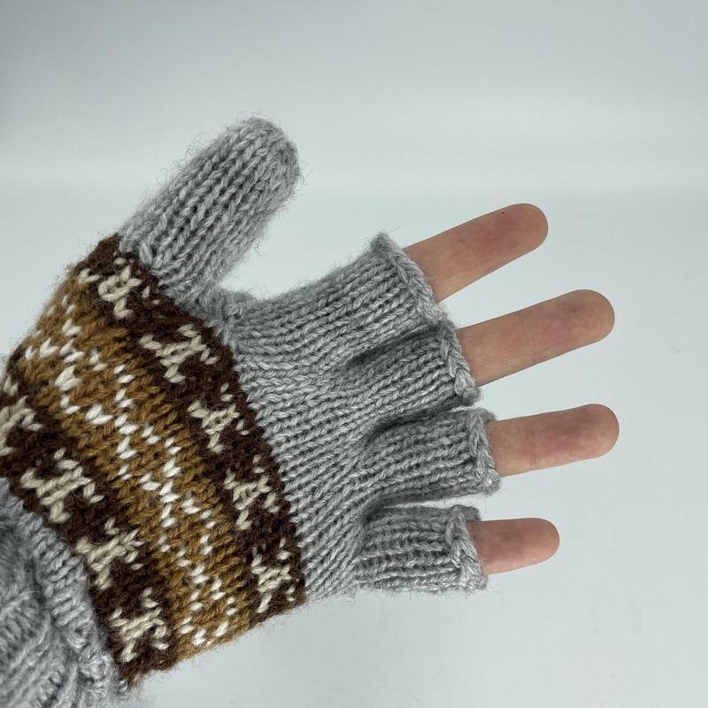 Alpaca Handwoven Adjustable Mitten Gloves-Nature's Treasures