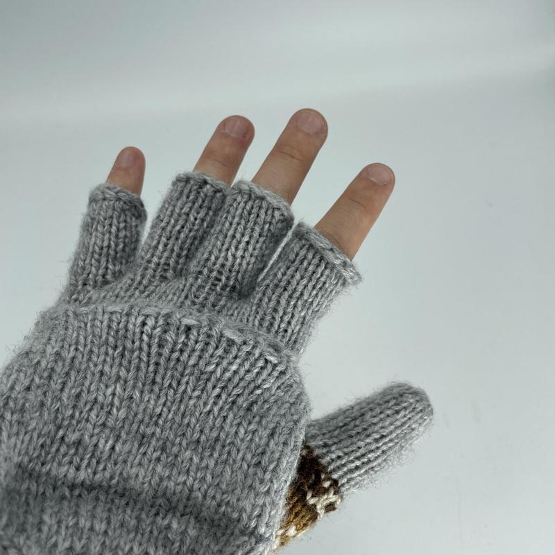 Alpaca Handwoven Adjustable Mitten Gloves-Nature's Treasures
