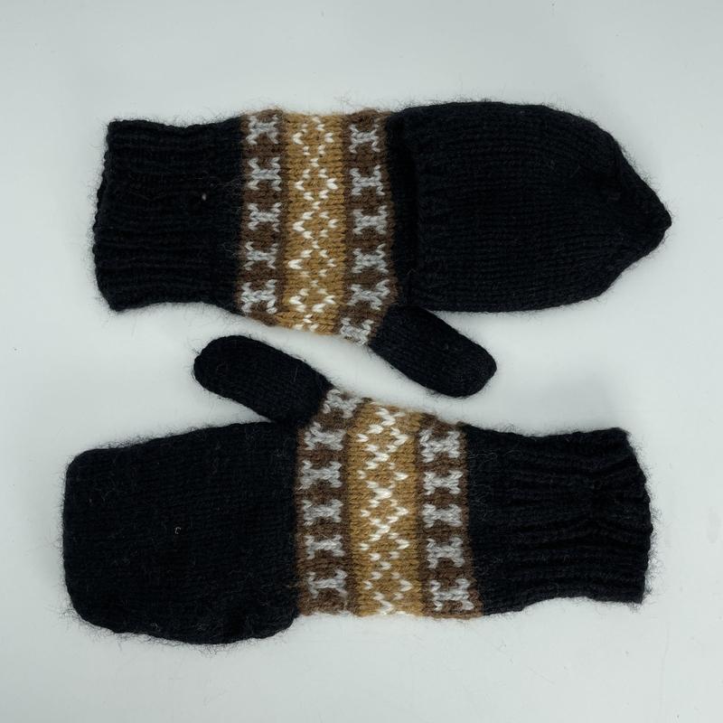 Alpaca Handwoven Adjustable Mitten Gloves-Nature's Treasures