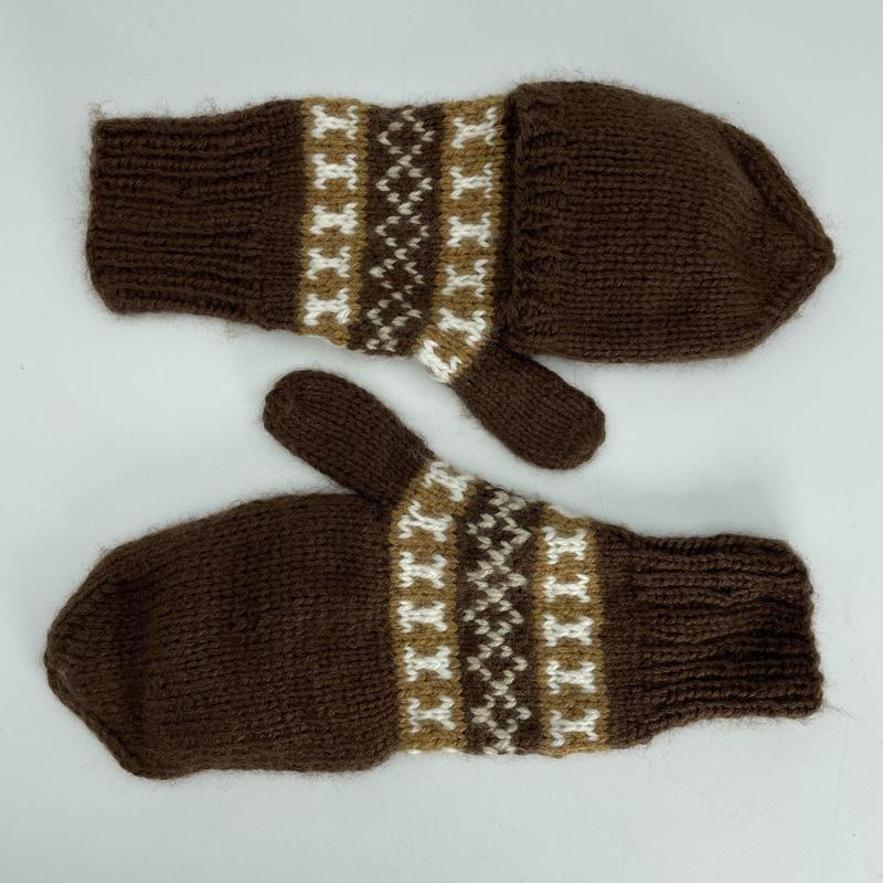 Alpaca Handwoven Adjustable Mitten Gloves-Nature's Treasures