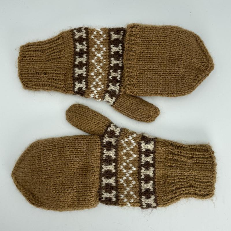Alpaca Handwoven Adjustable Mitten Gloves-Nature's Treasures