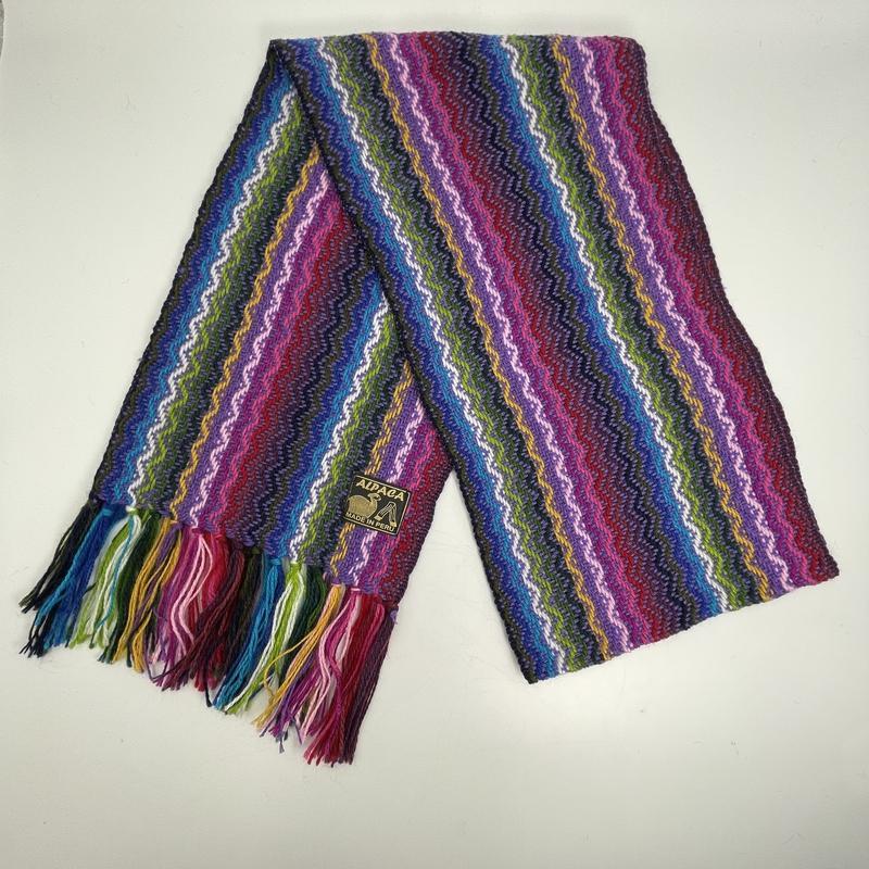 Alpaca Handwoven Wool Scarfs || Peruvian-Nature's Treasures