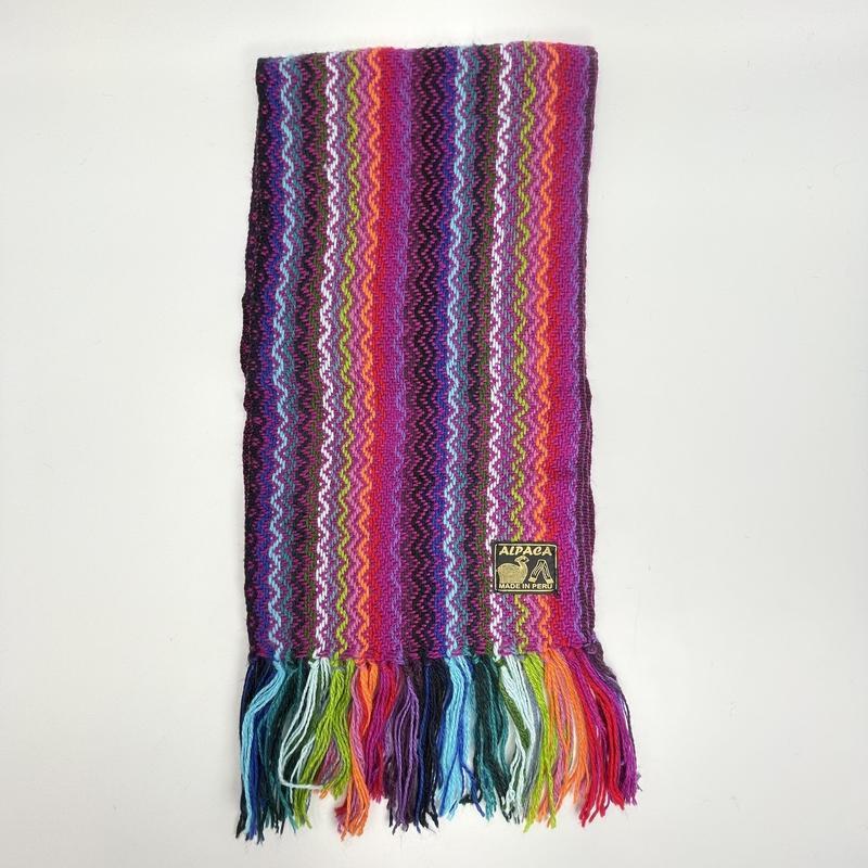 Alpaca Handwoven Wool Scarfs || Peruvian-Nature's Treasures