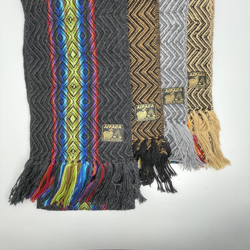 Alpaca Handwoven Wool Scarfs || Peruvian-Nature's Treasures