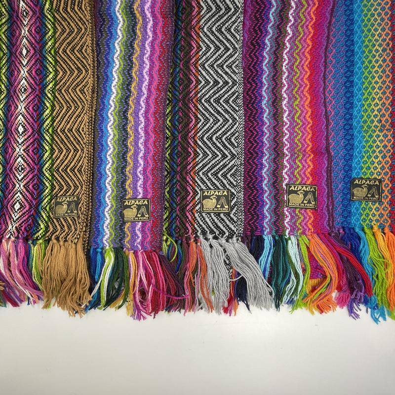 Alpaca Handwoven Wool Scarfs || Peruvian-Nature's Treasures