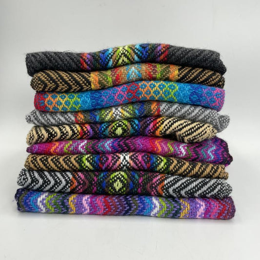 Alpaca Handwoven Wool Scarfs || Peruvian-Nature's Treasures