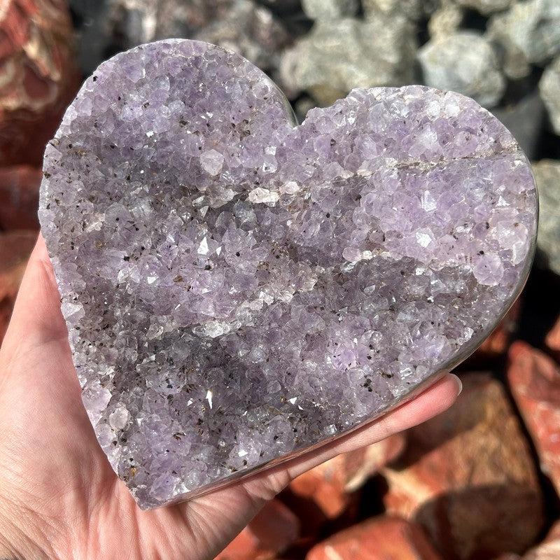 Amethyst Heart Shape Cluster || Trunk Show-Nature's Treasures