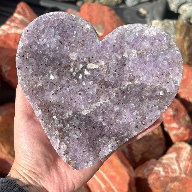 Amethyst Heart Shape Cluster || Trunk Show-Nature's Treasures