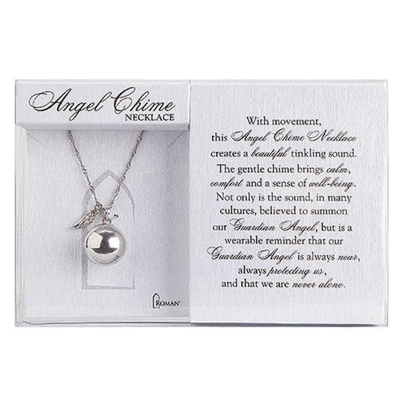 Angel Charm Necklace With Light Bell