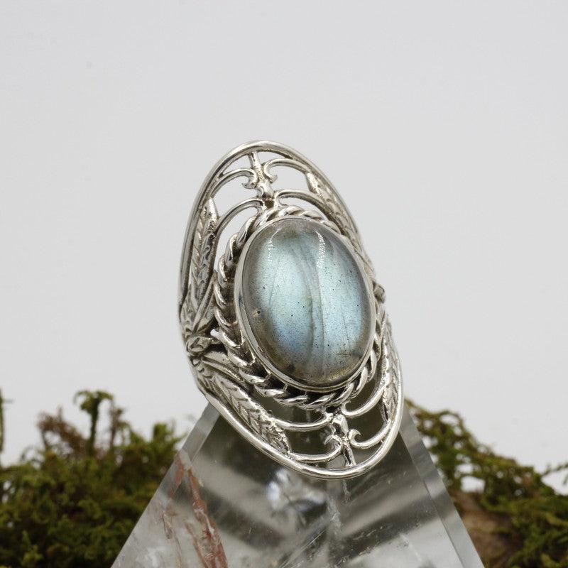 Angelic Labradorite Rings || .925 Sterling Silver-Nature's Treasures