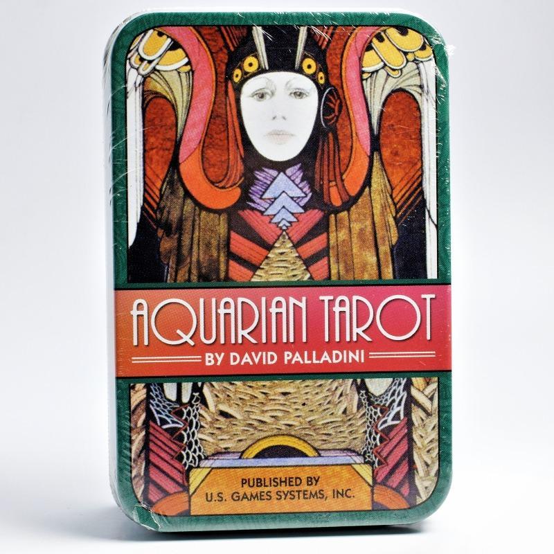 Aquarian Tarot Deck Tin Box By David Palladini-Nature's Treasures