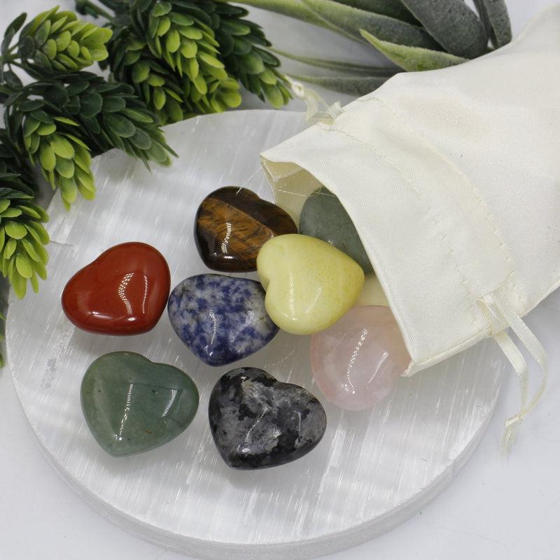 Assorted 28mm Pocket Heart Set || Heart Set-Nature's Treasures