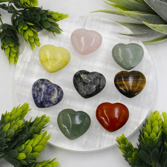 Assorted 28mm Pocket Heart Set || Heart Set-Nature's Treasures