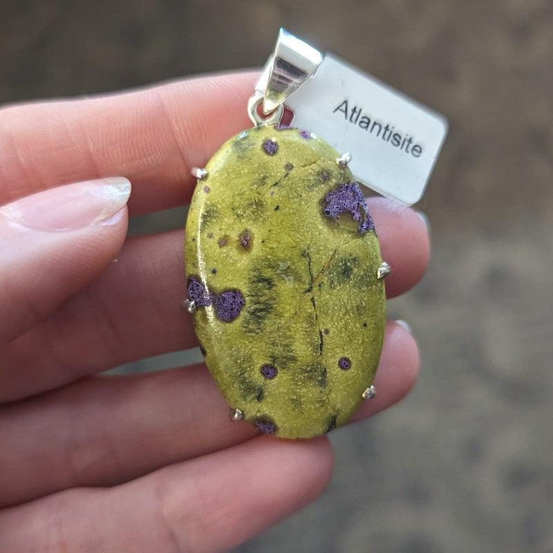 Atlantisite .925 Sterling Silver Pendant-Nature's Treasures