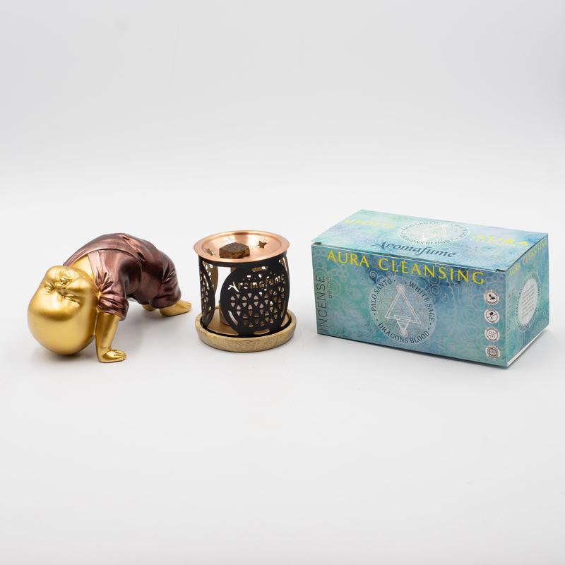 Aura Cleansing Incense Resin Brick Set with Burner-Nature's Treasures