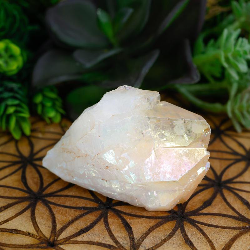 Aura Coated Quartz Point || Amethyst, Citrine, Quartz-Nature's Treasures