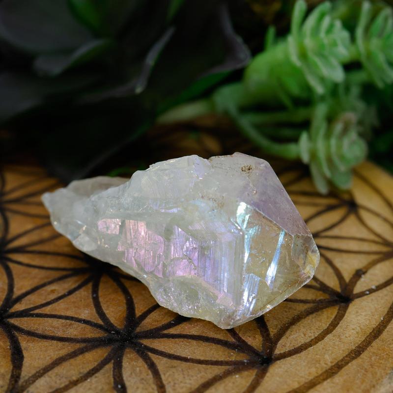 Aura Coated Quartz Point || Amethyst, Citrine, Quartz-Nature's Treasures