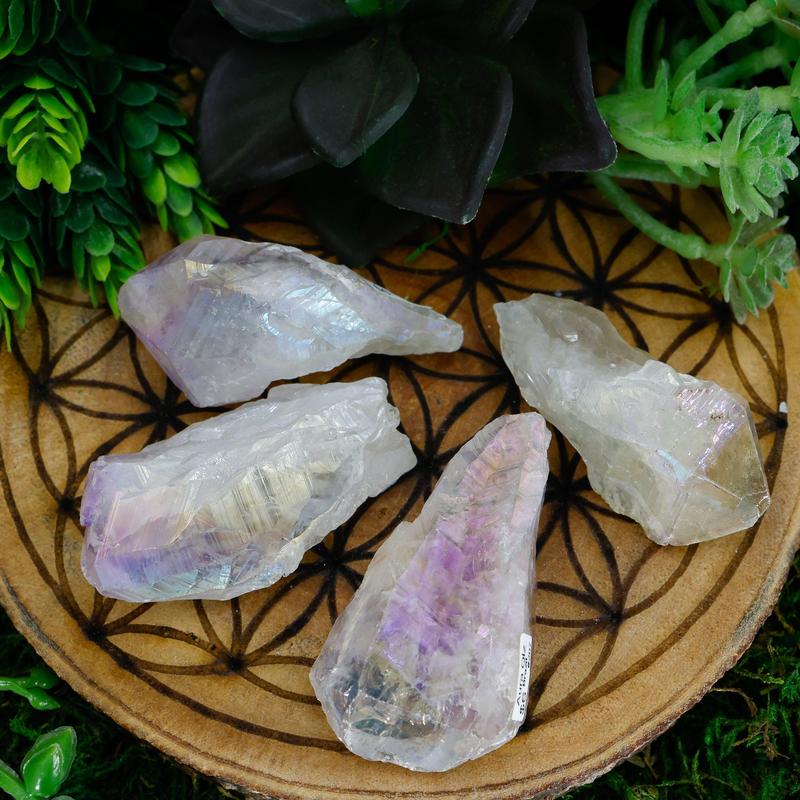 Aura Coated Quartz Point || Amethyst, Citrine, Quartz-Nature's Treasures