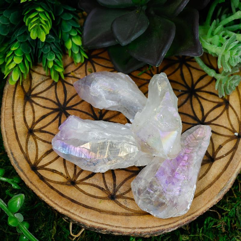 Aura Coated Quartz Point || Amethyst, Citrine, Quartz-Nature's Treasures