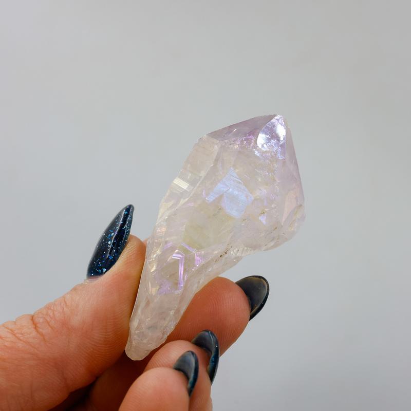 Aura Coated Quartz Point || Amethyst, Citrine, Quartz-Nature's Treasures