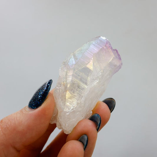 Aura Coated Quartz Point || Amethyst, Citrine, Quartz-Nature's Treasures