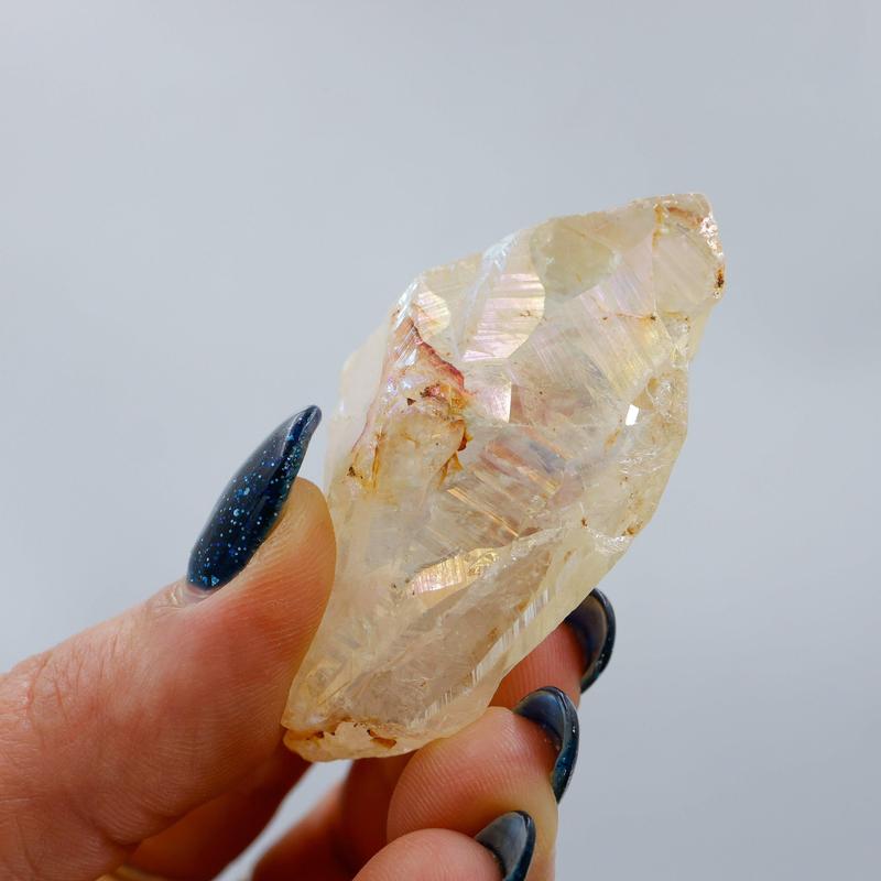 Aura Coated Quartz Point || Amethyst, Citrine, Quartz-Nature's Treasures