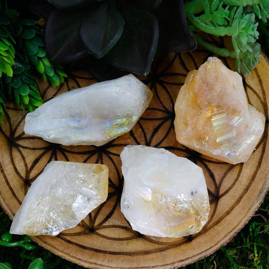 Aura Coated Quartz Point || Amethyst, Citrine, Quartz-Nature's Treasures