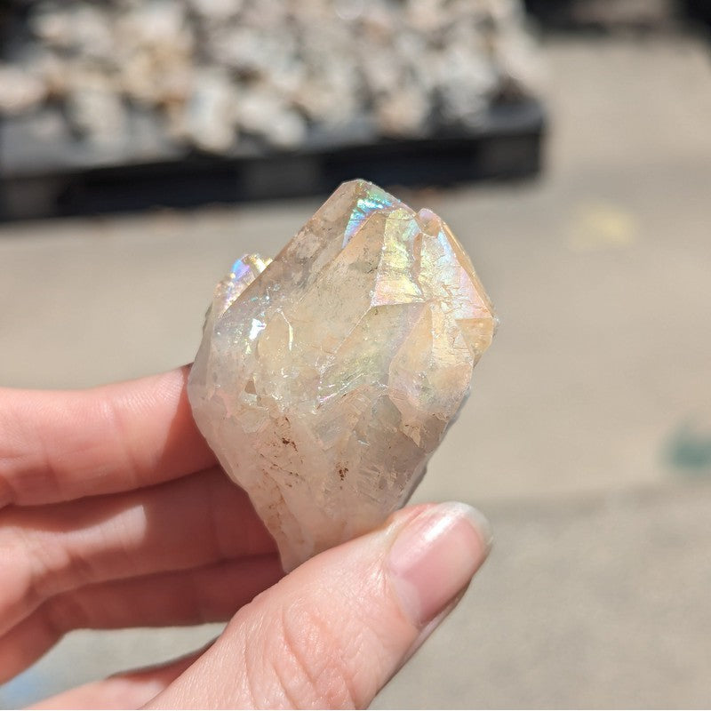 Aura Coated Quartz Point-Nature's Treasures