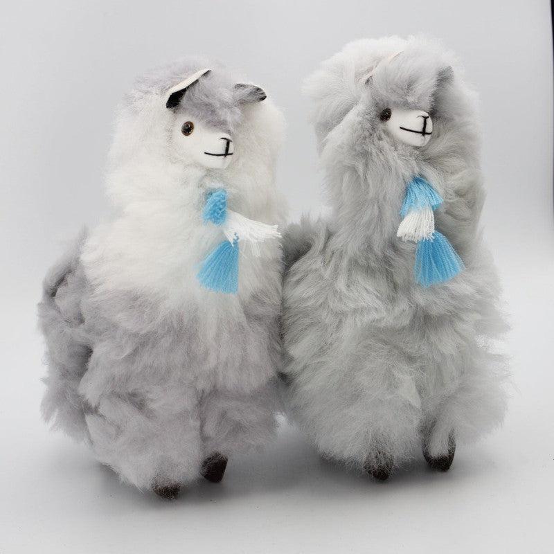 Authentic Hand Made Alpaca Wool Furry Llama's W/ Tassel-Nature's Treasures