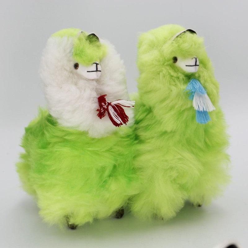 Authentic Hand Made Alpaca Wool Furry Llama's W/ Tassel-Nature's Treasures