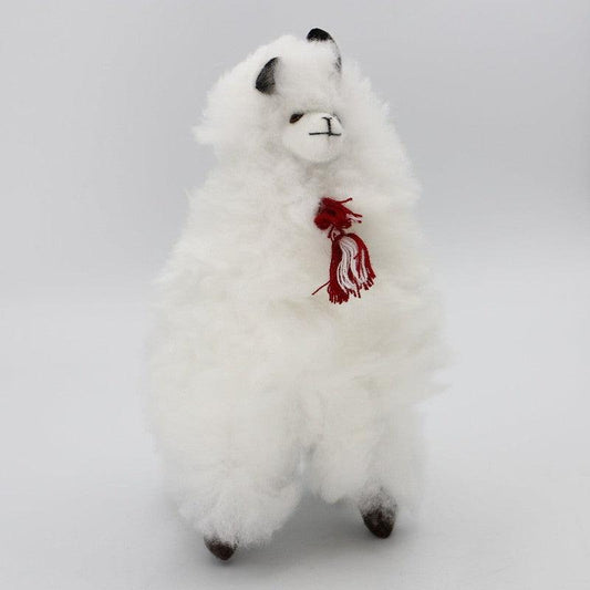 Authentic Hand Made Alpaca Wool Furry Llama's W/ Tassel-Nature's Treasures