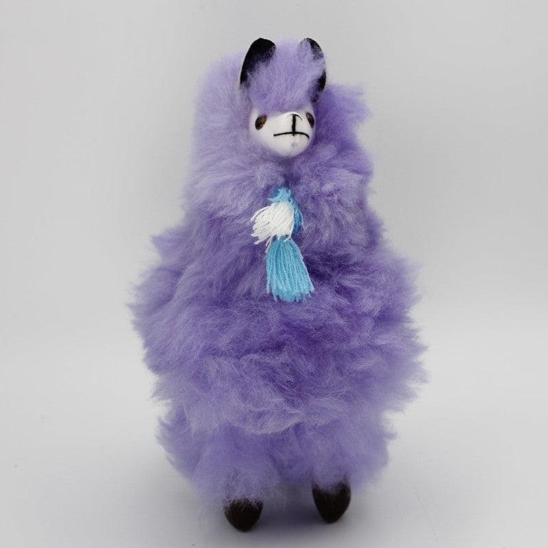 Authentic Hand Made Alpaca Wool Furry Llama's W/ Tassel-Nature's Treasures