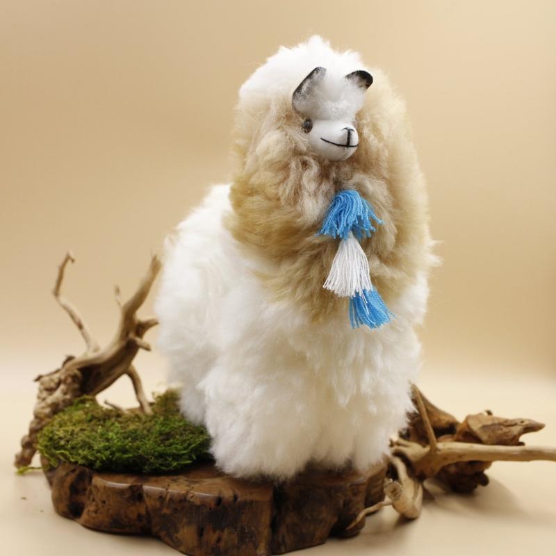 Authentic Hand Made Alpaca Wool Furry Llama's W/ Tassel-Nature's Treasures