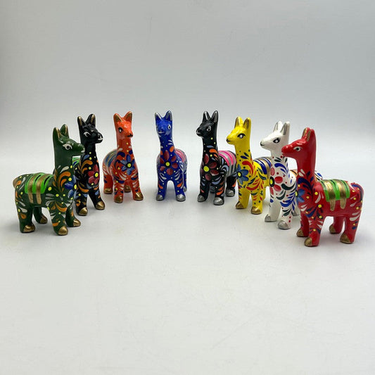 Authentic Hand Made Ceramic Llama Statue's-Nature's Treasures